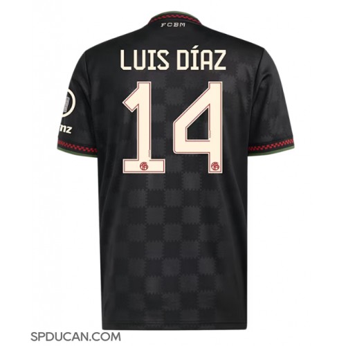 Muški Nogometni Dres Bayern Munich Luis Diaz #14 Rezervni 2025-26 Kratak Rukav